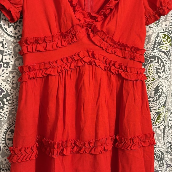❤️Red Ruffle Dress - Picture 6 of 11